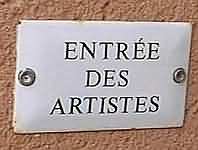 Entrée des artistes !